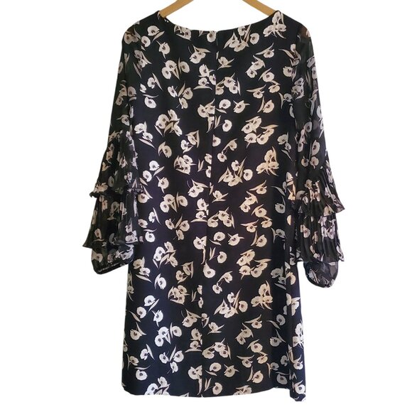 Ann Taylor Poppy Ruffle Sleeve Shift Dress Size 2 - Picture 2 of 9